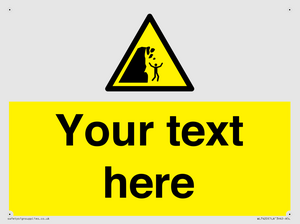 Custom Warning unstable cliff